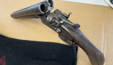 Gang patch at tangi leads police to cache of firearms