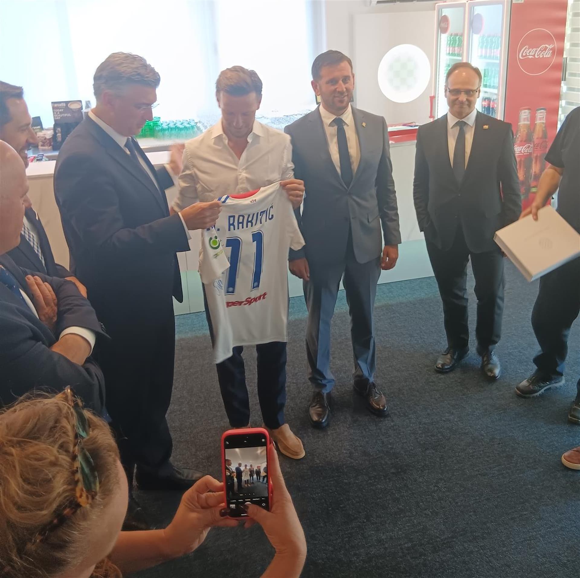 Poljud Ivan Rakitic and Andrej Plenkovic