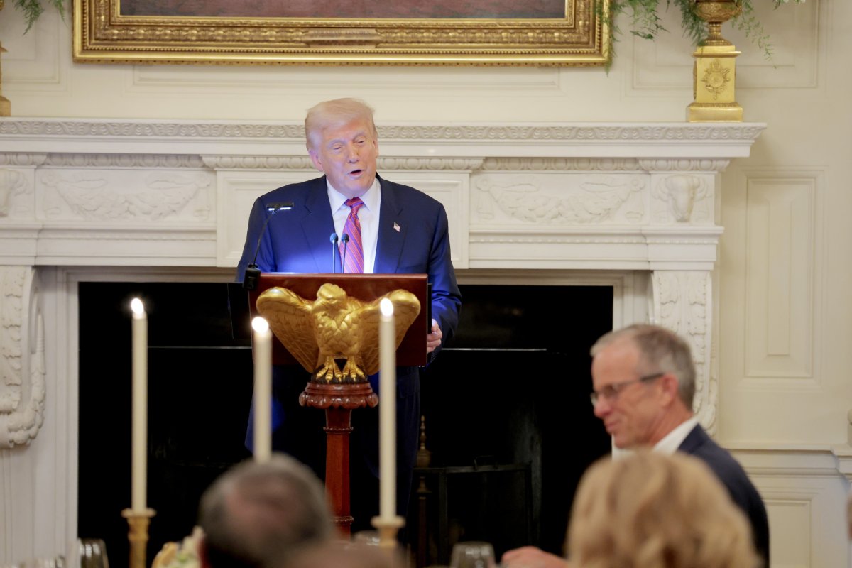 President Donald Trump delivers remarks 