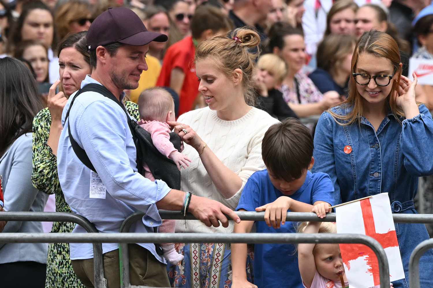 Princess Beatrice Dotes on Baby Athena as Children Make Rare Appearance