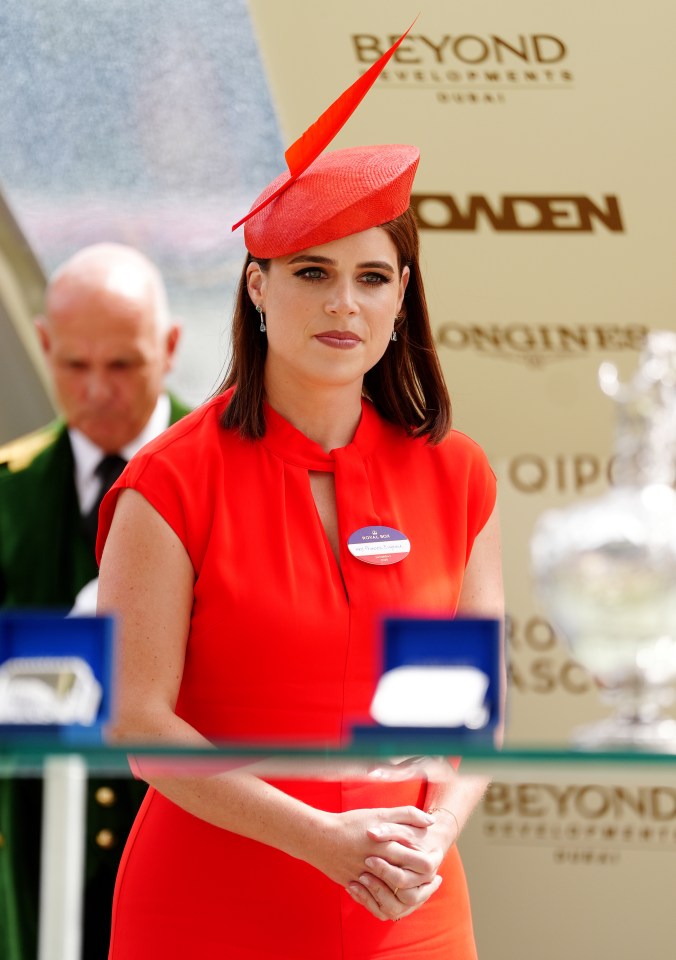 Princess Eugenie at the Hardwicke Stakes winners presentation.