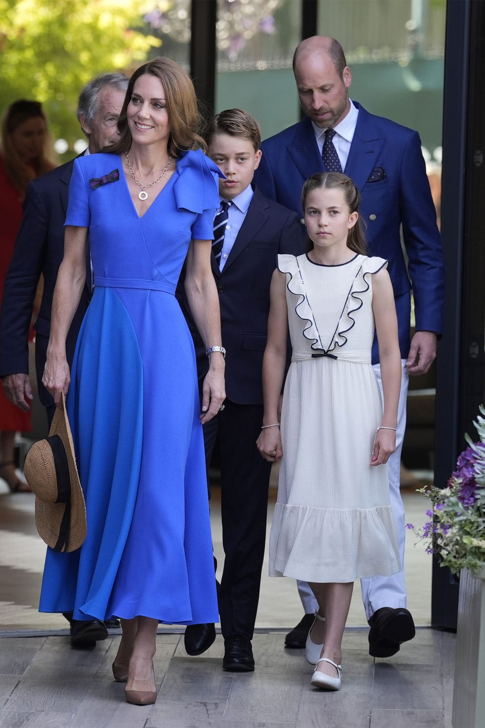 princess of wales' family walking into wimbledon 2025