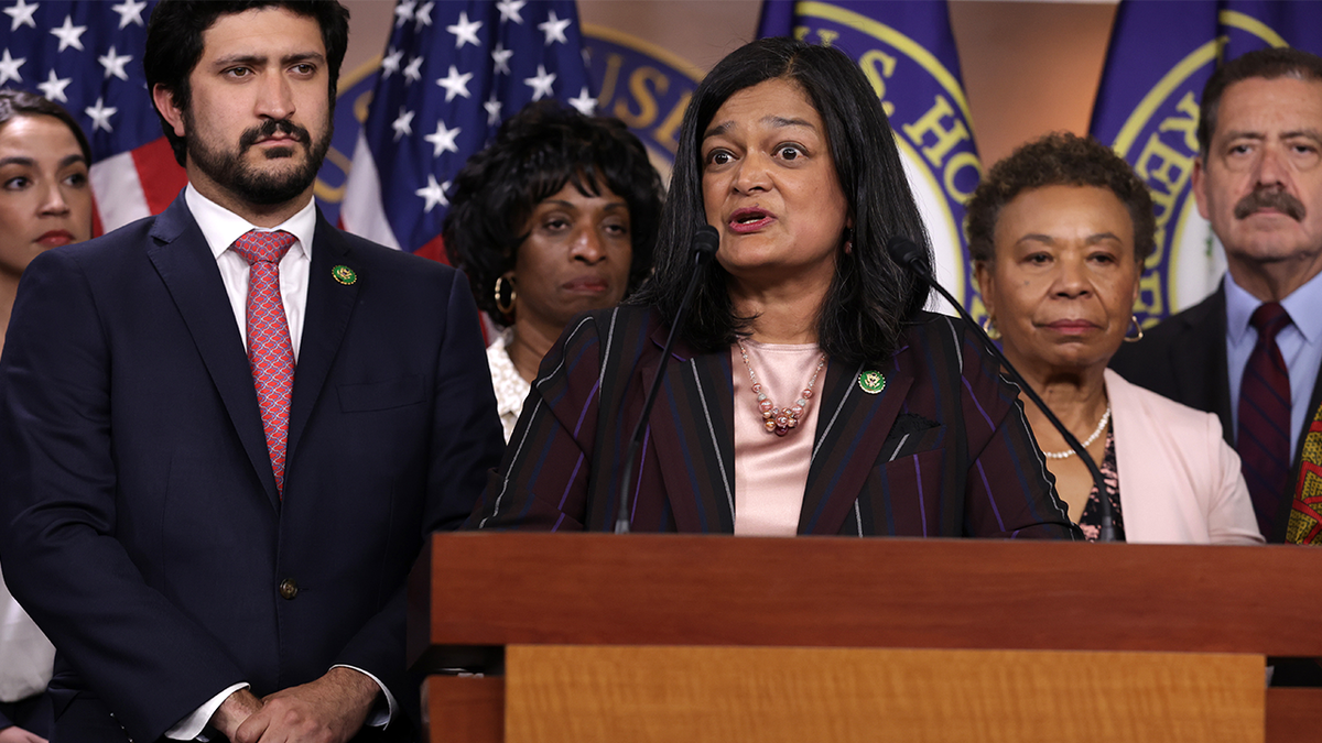 Rep. Pramila Jayapal, D-WA, accused President Trump of being "irresponsible about the economy."
