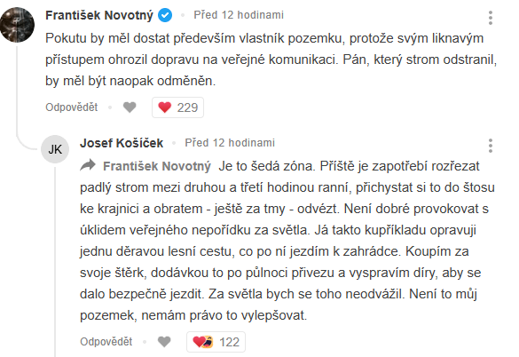 Taky za tmy vylepšujete obecní cesty a tak?