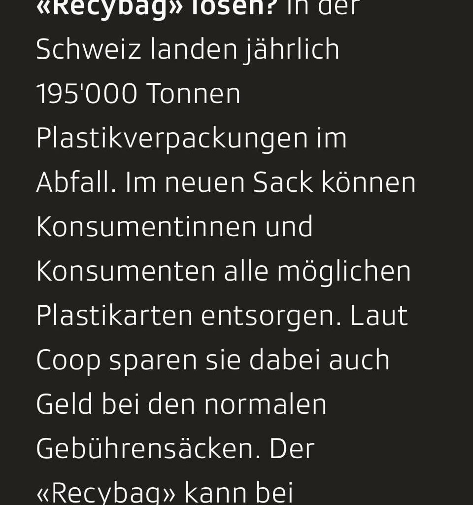 echt jetzt COOP ?