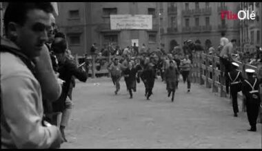 Así eran los encierros de San Fermín en 1964...