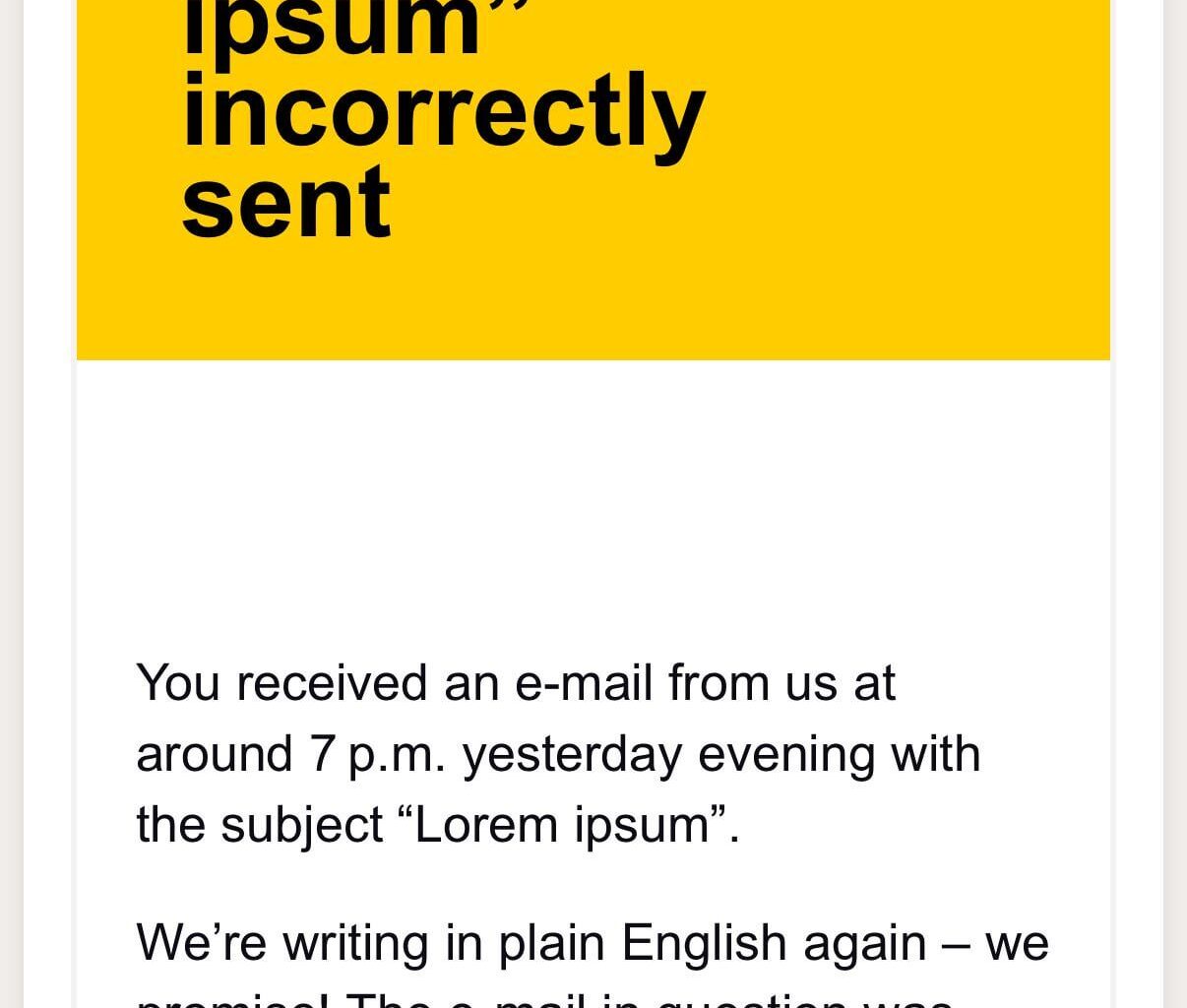 SwissPost funny email