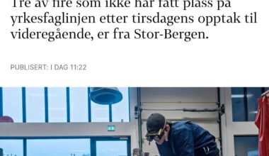 Det var da voldsomt til mange som står uten plass?