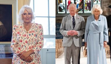 EDINBURGH, SCOTLAND - JULY 2: King Charles III and Queen Camilla unveil a memorial stone for Queen Elizabeth II in St Giles Cathedral in Edinburgh, where she was laid at rest before being taken to London, as part of their trip to Scotland for Holyrood Week on July 2, 2025 in Edinburgh, Scotland. King Charles III and Queen Camilla are visiting Scotland with members of the Royal Family for a Royal Week until Friday, July 04. (Photo by Aaron Chown - WPA Pool/Getty Images)