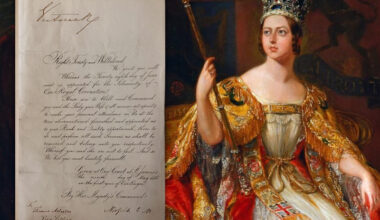 Queen Victoria signed coronation invitation