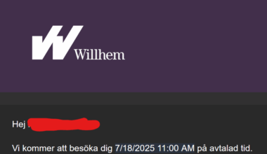 Verkar som att även hyresvärden har börjat med detta Am*rikanska käbbel. Jag har inte tid den sjunde Octodecember!