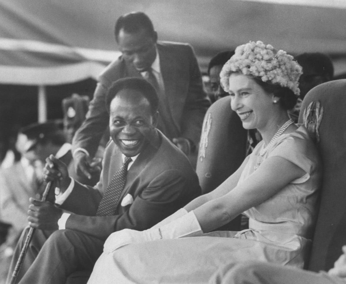 Queen Elizabeth ii on a state visit in Africa