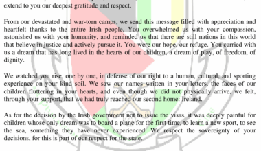 Statement from members of GAA Palestine following visa denials