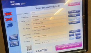 Scotrail prices getting a wee bit out of hand, wasn’t even peak time