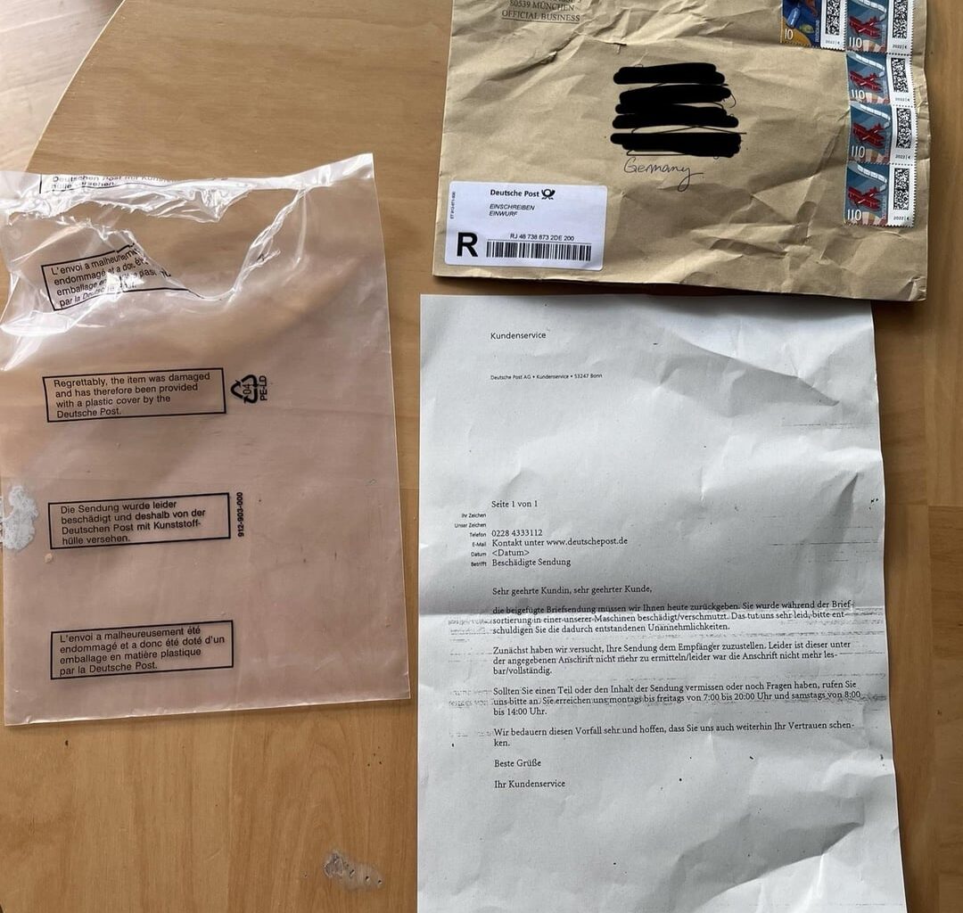 My son’s passport got stolen by someone inside Deutsche Post?