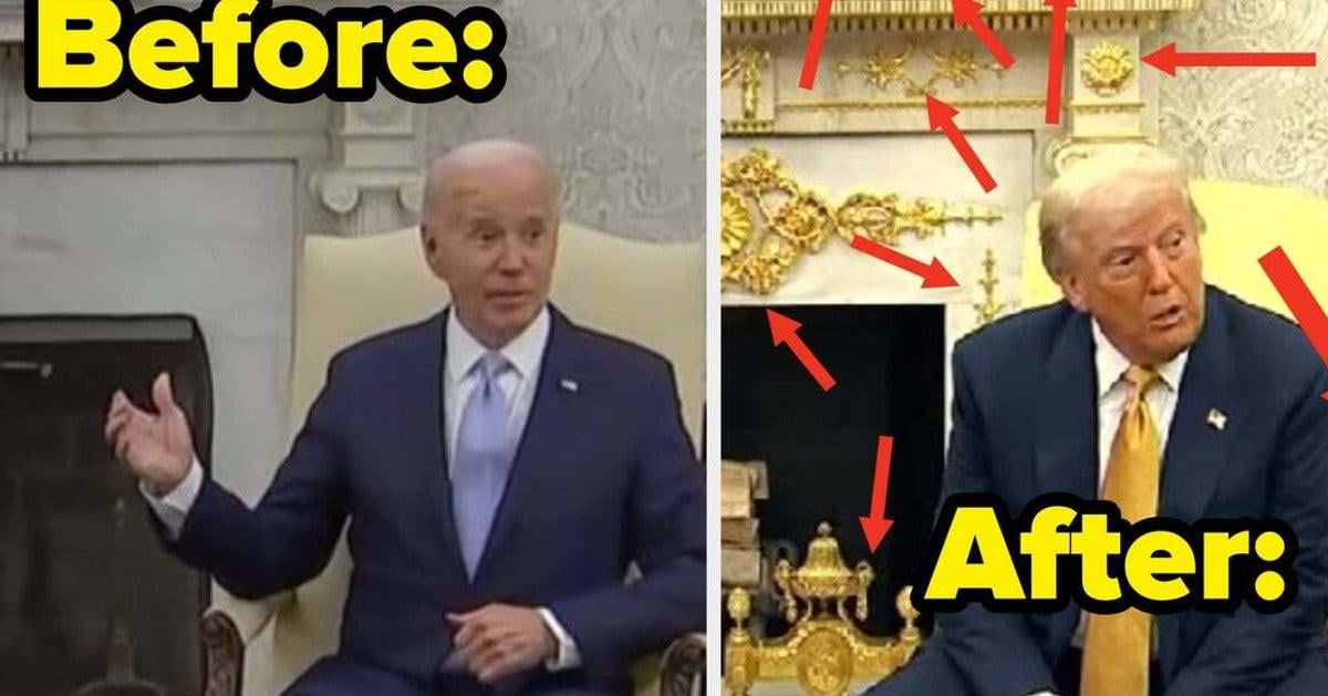 This 'Then And Now' Picture Of The Oval Office Is Going Viral And Says So, So Much About The Trump Administration