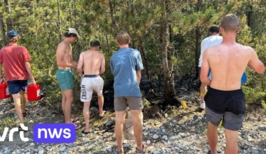 Scouts uit Kieldrecht blussen beginnende bosbrand in Albanië: "Met emmers van sluikstort water uit rivier gehaald" | VRT NWS: nieuws