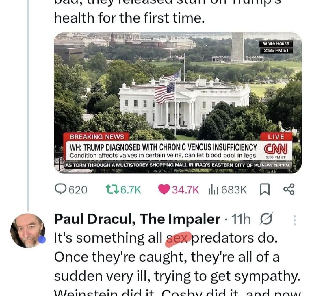 The White House is trying to distract us from the Epstein files: first the cane sugar, now Trump's health.