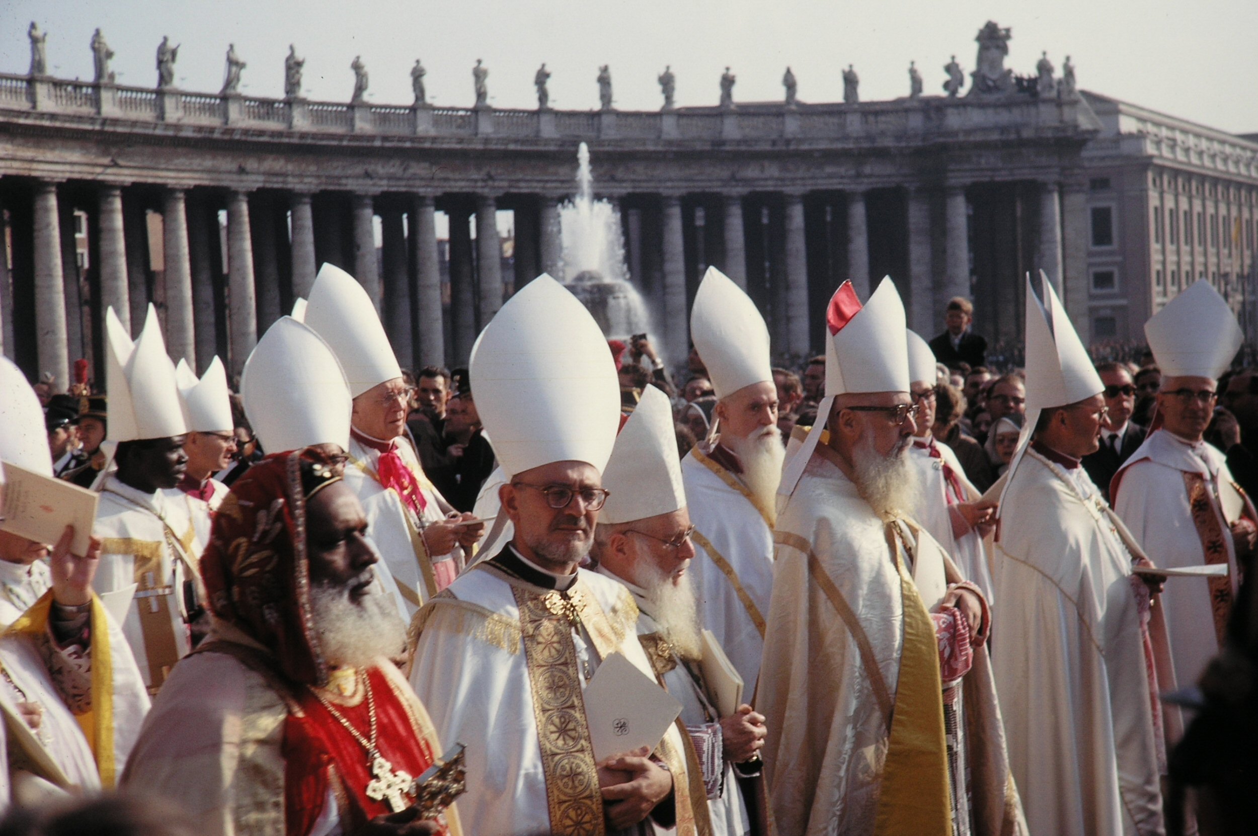 Real Vatican bishops catwalk in Dolce & Gabbana show in Rome