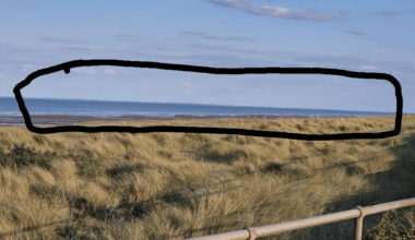 Norfolk seen from Ingoldmells in Lincolnshire. Def very common but still an interesting sight.