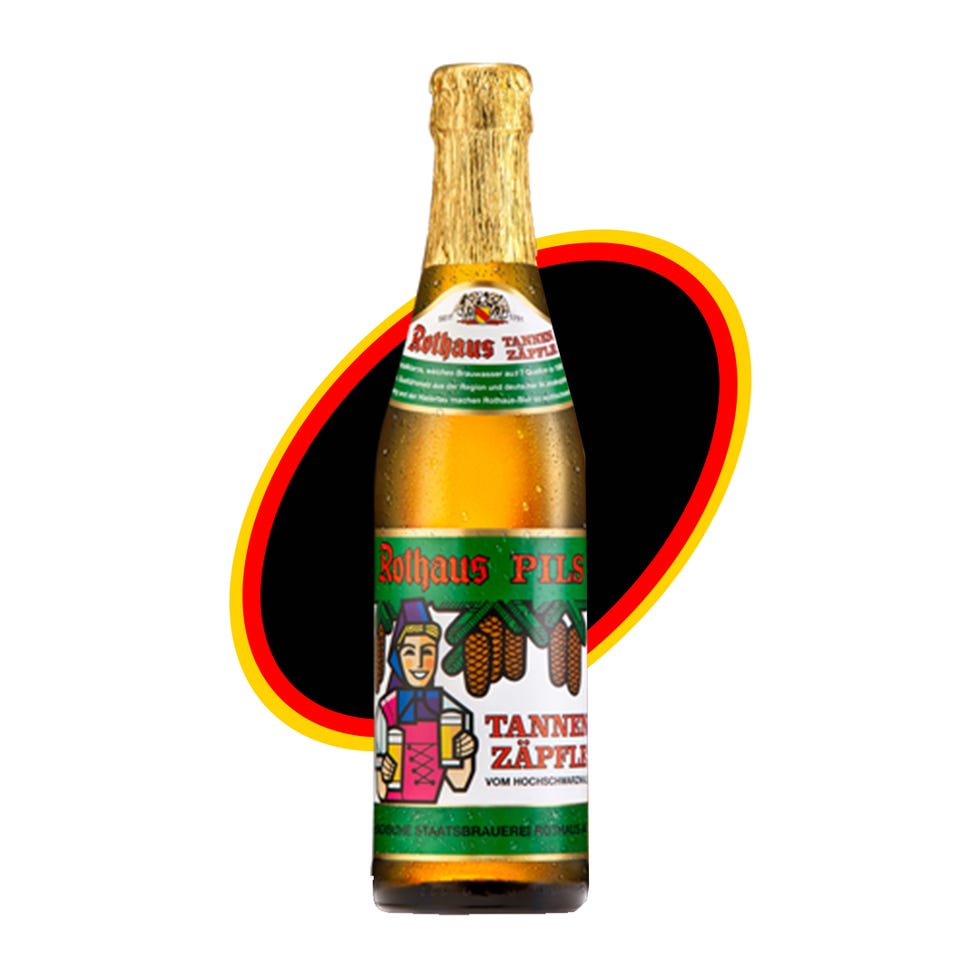 bottle of rothaus pils beer