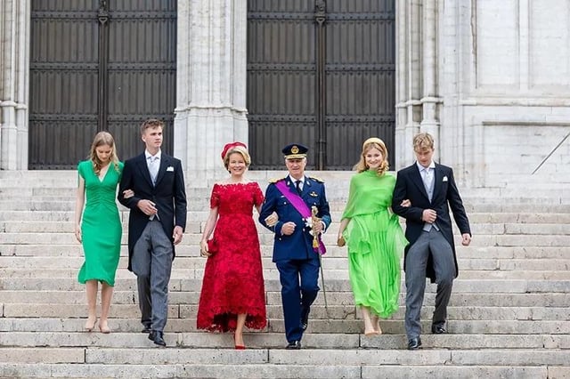 Belgian royals attend National Day celebrations