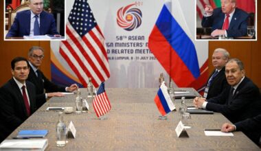 Marco Rubio meets Russia’s Sergei Lavrov after Trump calls out Vladimir Putin
