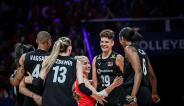 Turkish National Volleyball Team in Netherlands on July 10, 2025. (AA Photo)