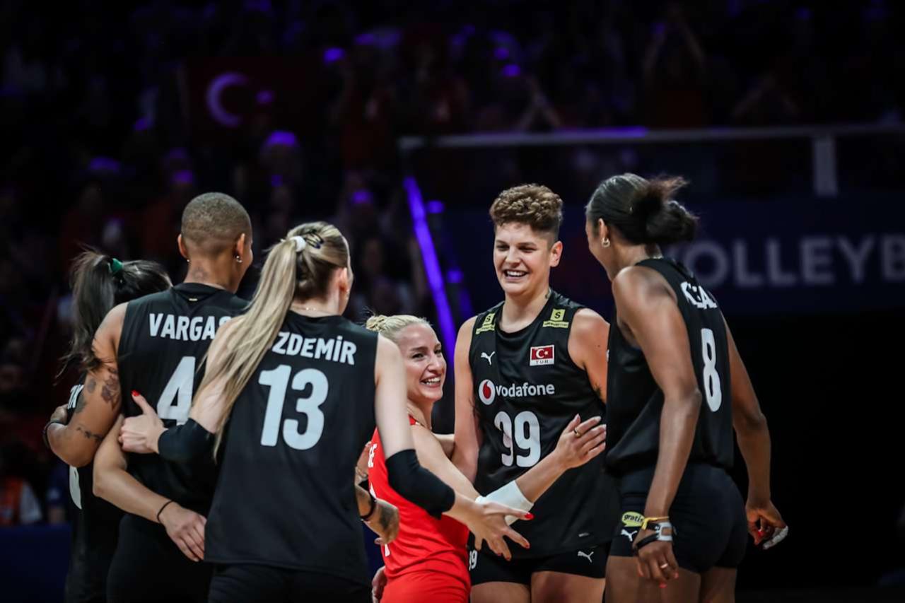 Turkish National Volleyball Team in Netherlands on July 10, 2025. (AA Photo)