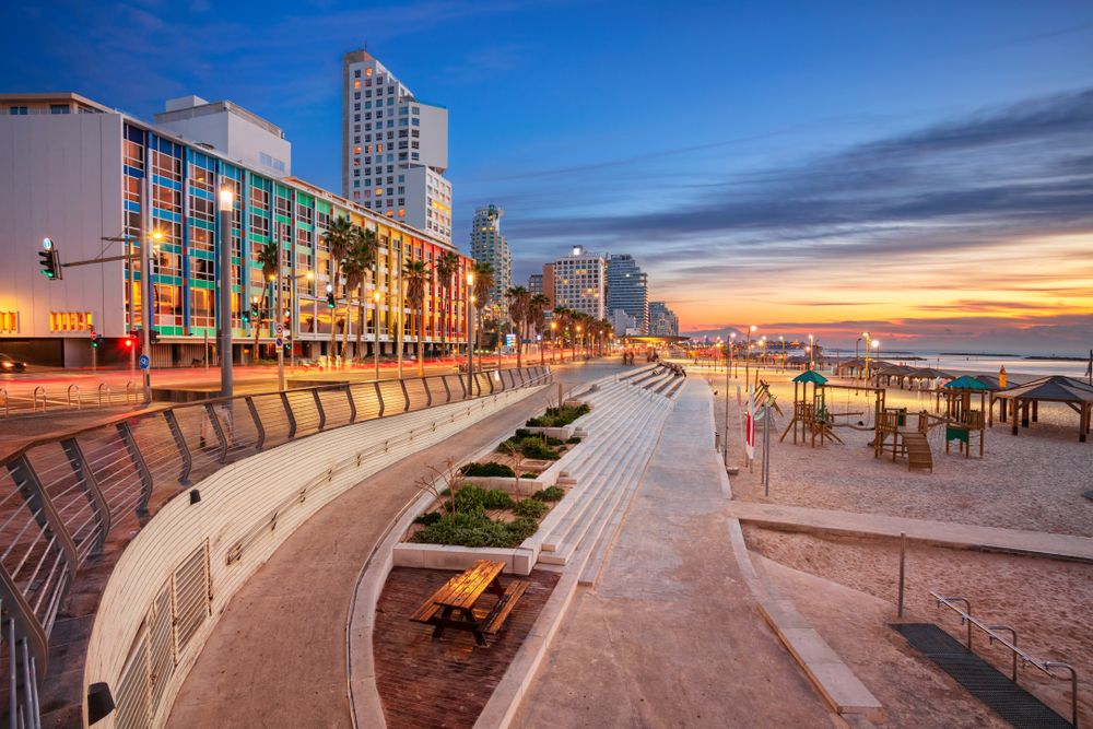 A section of the Tel Aviv Promenade
