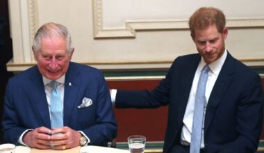 Senior aides to King and Prince Harry pictured meeting in London