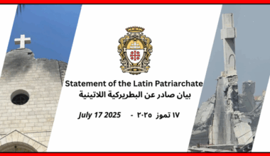 Latin Patriarchate of Jerusalem - Statement of the Latin Patriarchate of Jerusalem