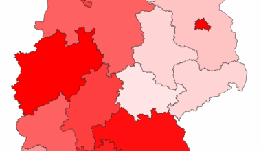 Jede thematische Karte von Deutschland, immer
