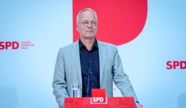 Matthias Miersch, SPD-Generalsekretär, spricht im Willy-Brandt-Haus.