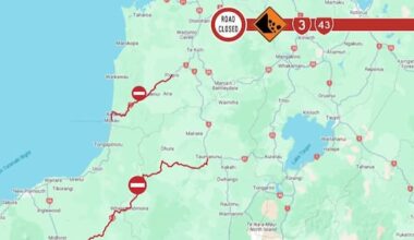 Slip closes part of SH3 in north Taranaki