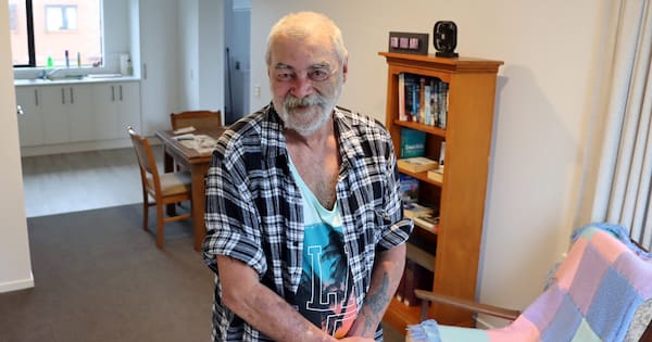Pensioner moves from leaky caravan to new elder village
