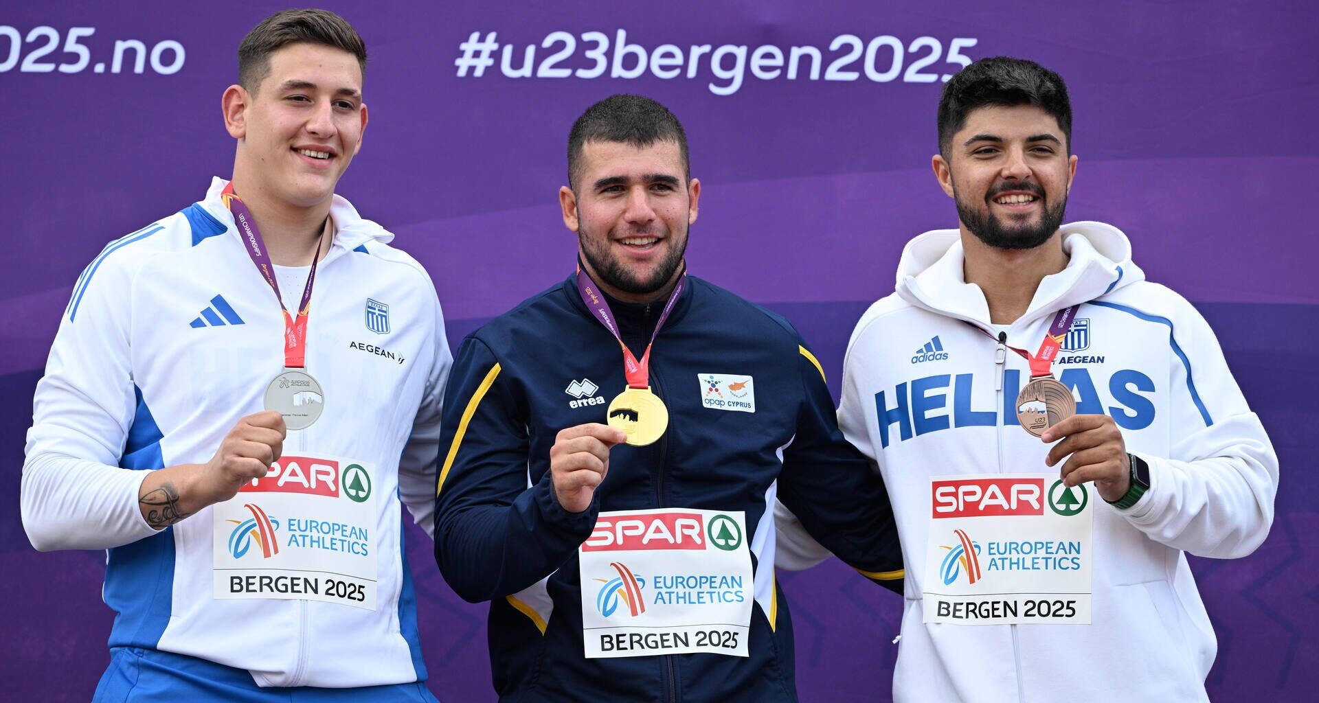 Greece and Cyprus dominate in hammer throw