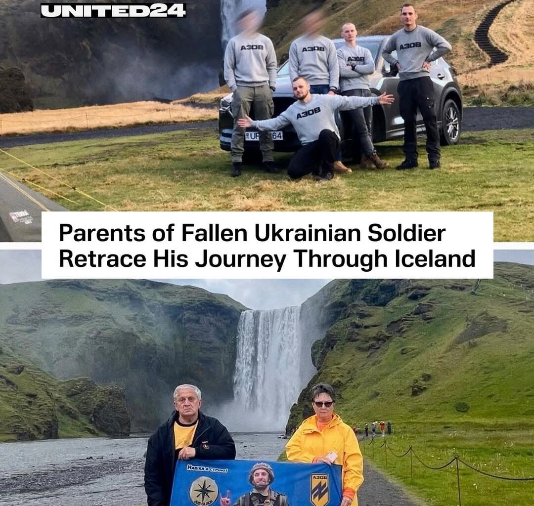 Parents of fallen Ukrainian soldier retrace his journey through Iceland