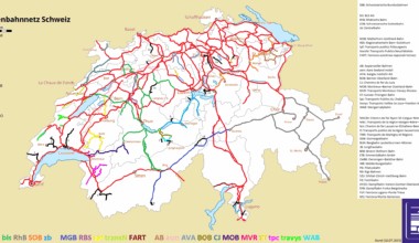 A new Version of my Map of Swiss Railways (still no Graphics Designer)
