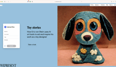 WeTransfer website