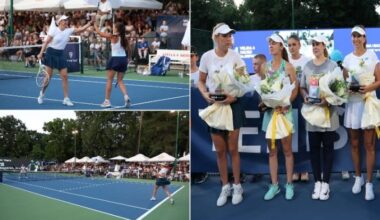 Martina Hingis and stars play in Osijek for historic court opening