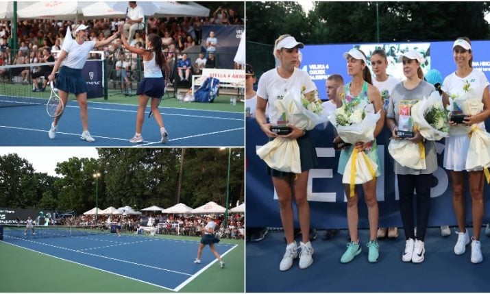 Martina Hingis and stars play in Osijek for historic court opening