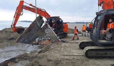 British ship found at Canterbury river after grounding 160 years ago