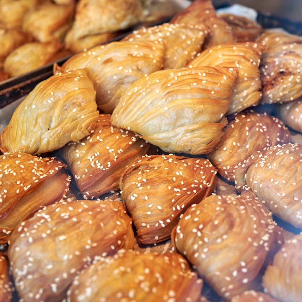 fresh maltese pastries on the streets of sliema, malta.