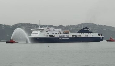Bluebridge's new ferry Livia arrives in Wellington