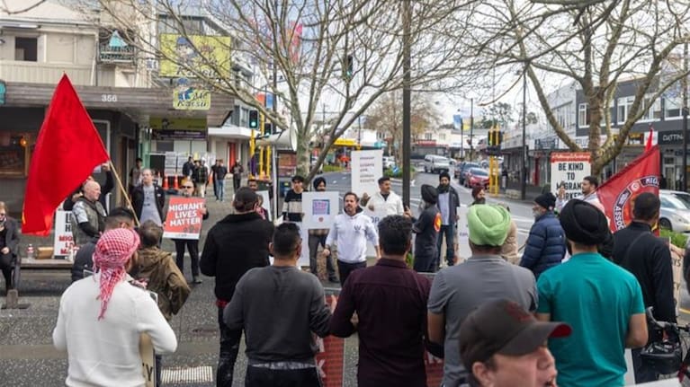 The protest called for greater accountability and stronger protections for migrant workers in New Zealand.