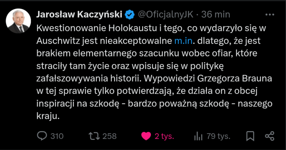 - Uwaga Szambo polityczne - Jak on mnie tera zaimponowoł. Spodziewałem się reakcji ale przerósł moje oczekiwania. Mimo że absolutnie nie jestem jego fanem xD