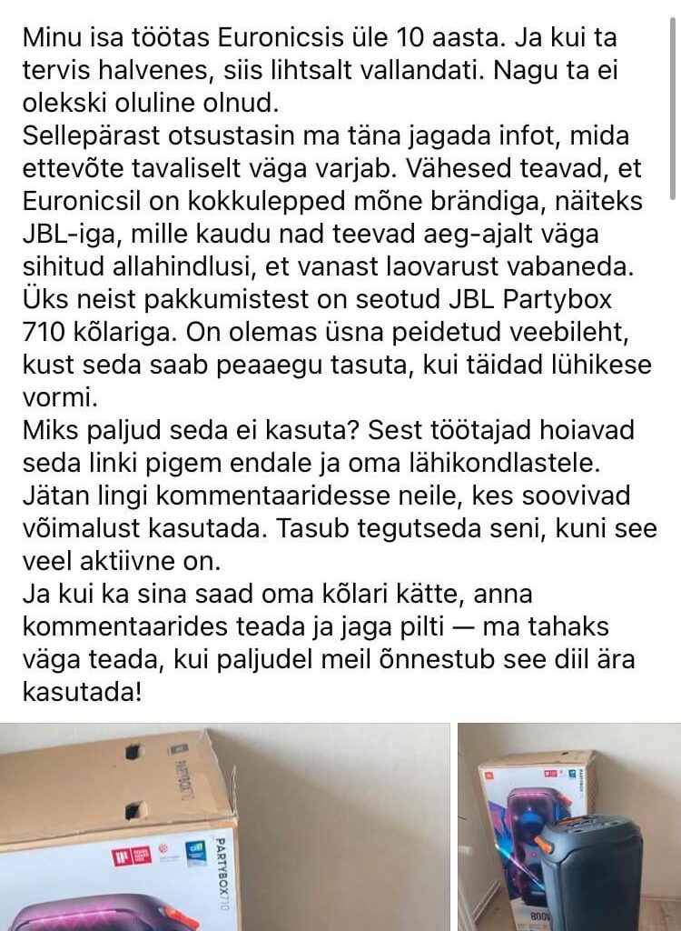 Kellegil veel seda paska fbs ette viskab?