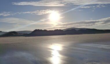 Sunrise. Baglan Bay Beach.