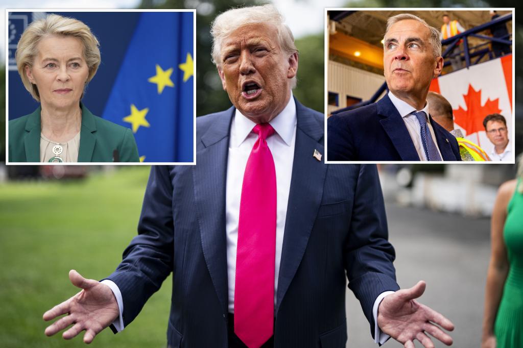 Trump forecasts '50-50 chance' for EU trade deal, lower chance with Canada — and floats 'rebate' for some Americans